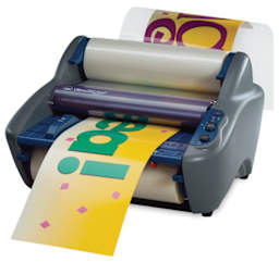 Ultima 35 EZload Laminator - Long banner being laminated
