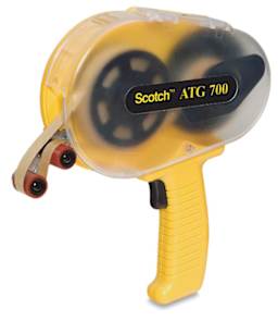 ATG 700 Transfer Tape Dispenser - Side view of dispenser with tape loaded (Tape sold separately)