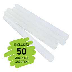 Glue Sticks for Mini-Trigger Guns - 5/16" x 4", Pkg of 50 - five glue sticks