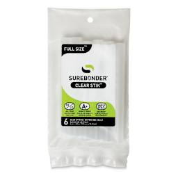 Surebonder Clear Stik Hot Glue Sticks - 7/16" x 4", Pkg of 6