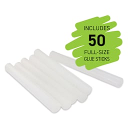Surebonder Clear Stik Hot Glue Sticks - 7/16" x 4", Pkg of 50 - six glue sticks
