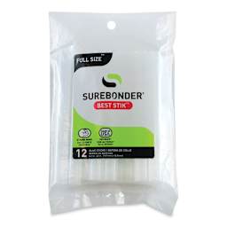 Surebonder Best Stik Special Surface All-Temp Glue Sticks - Front of Package of 12 stick shown