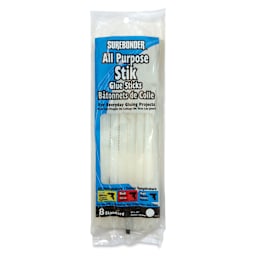 Surebonder Clear Stik Hot Glue Sticks - 7/16" x 10", Pkg of 8 - front of packaging