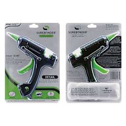 Surebonder Detail Tip High Temp Mini Glue Gun - Front and back of blister package showing Gun

