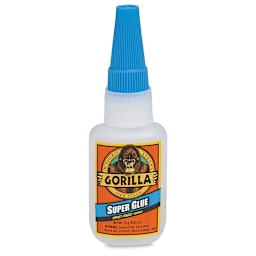 Gorilla Super Glue - front view of Large 0.5 oz bottle 