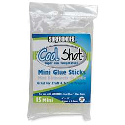 Surebonder Cool Shot Mini Glue Gun Glue Sticks - Pkg of 15