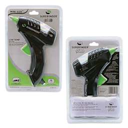 Surebonder Safety Fuse Glue Gun - Low Temperature, front and back of the packaging