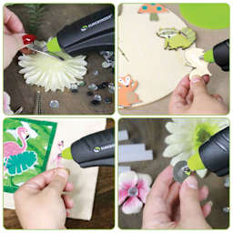 Surebonder Plus Series High Temp Glue Gun (Glue gun being used on craft project)