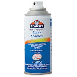 Elmer’s Multi-Purpose Spray Adhesive - 4 oz, Cap Off, Front Of Can