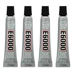 E6000 Industrial Strength Contact Adhesive - Mini Tubes, Pkg of 4
