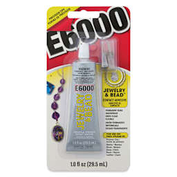 E6000 Jewelry & Bead Industrial Strength Contact Adhesive - 1 oz, front of packaging
