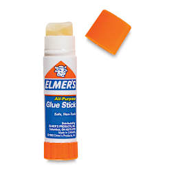 Elmer’s All Purpose Glue Stick shown with cap removed