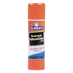 Elmer's Washable Disappearing Purple Glue Stick - 0.77 oz, front with cap on