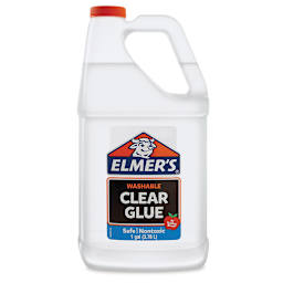 Elmer's Washable Clear School Glue - Front view of ! Gallon JUg shown