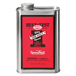 Best-Test One Coat Rubber Cement - Front of closed 32 oz can