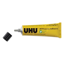 UHU Solvent Free All Purpose Adhesive - 1.11 oz - with cap off