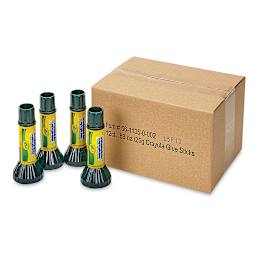 Crayola Washable Glue Sticks - .88 oz, Pkg of 12, four sticks in front of the box