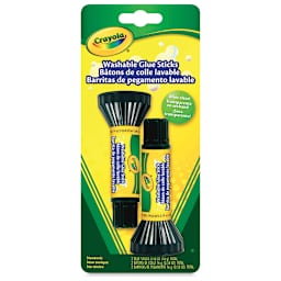 Crayola Washable Glue Sticks - .29 oz, Pkg of 2, front of the packaging