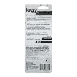 Krazy Glue All Purpose Super Glue Gel, bacof the packaging