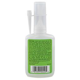Zap-A-Gap CA+ Adhesive - Medium, 1 oz, back of the packaging
