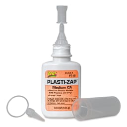 Zap Plasti-Zap CA Adhesive - Medium CA, 0.33 oz, front with cap off