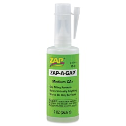 Zap-A-Gap CA+ Adhesive - Medium, 2 oz, front of the packaging