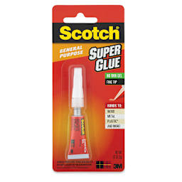 Scotch Super Glue Gel - Front of blister package showing Glue Gel
