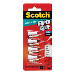 Scotch Single-Use Super Glue 4 Pack, Card - Peggable