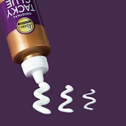 Aleene's Original Tacky Glue - closeup showing thin, medium, and thick glue streams