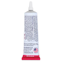 Beacon Super Fabri-Tac Fabric Adhesive - 2.5 oz, back of the tube