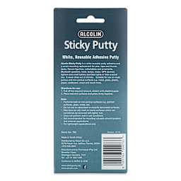 Alcolin Sticky Putty - Museum, 3 oz (Back of package)