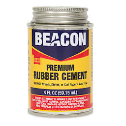 Beacon Artist Quality Rubber Cement - Front of 4 oz can