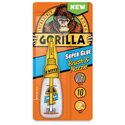 Gorilla Super Glue Brush and Nozzle shown in package