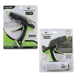 Surebonder Ultra Series Dual Temp Glue Gun - 60 Watt, front and back of the packaging