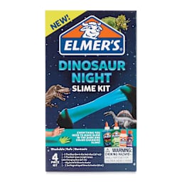 Elmer's Slime Kit - Dinosaur Night Slime Kit, Front Of Package