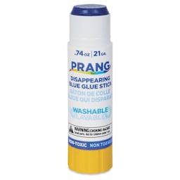 Prang Glue Stick - Blue, 0.74 oz - with cap removed