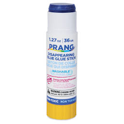 Prang Glue Stick - Blue, 0.74 oz - with cap removed