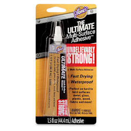 Aleene's The Ultimate Multi-Surface Adhesive - Front of blister package of 1.5 oz Tube
