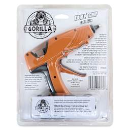 Gorilla Dual Temp Glue Gun - Full Size (Back of packaging)