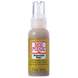 Plaid Mod Podge Dimensional Magic - 2 oz Gold Glitter bottle