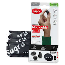 Sugru Mouldable Glue - Pkg of 3, Black