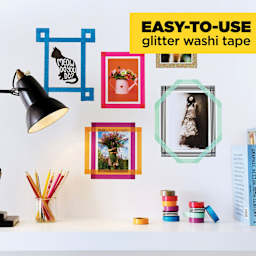 Easy-to-use glitter washi tape