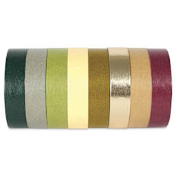 Scotch Washi Tape - Solid Earth Colors, Set of 8