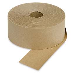 Kraft Paper Tape - 3" roll lying horizontally, slightly unrolled