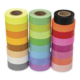 Col-R-Tone System Masking Tape - 3/4" x 500", Assorted, Pkg of 24