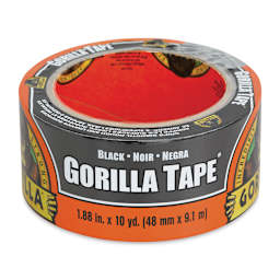 Gorilla Tape - 1.88'' x 10 yds, Black, Roll, In Package