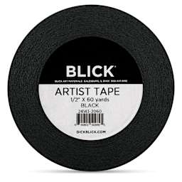 Blick Artist Tape - Black, 1/2" x 60 yds, front