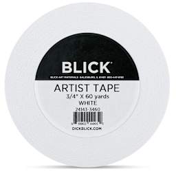 Blick Artist Tape - White, 3/4" x 60 yds, front