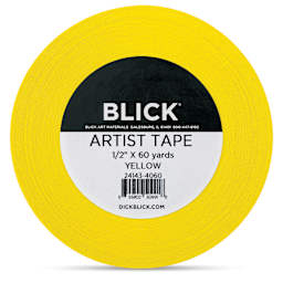 Blick Artist Tape - Yellow, 1/2" x 60 yds, front