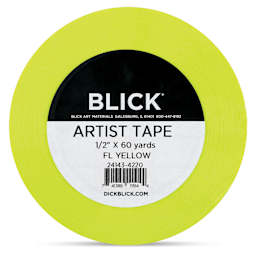 Blick Artist Tape - Fluorescent Yellow, 1/2" x 60 yds